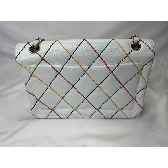 Chanel Vintage Rainbow Stitch Flap Bag Medium SPB-TS 334523 - Picture 8 of 16